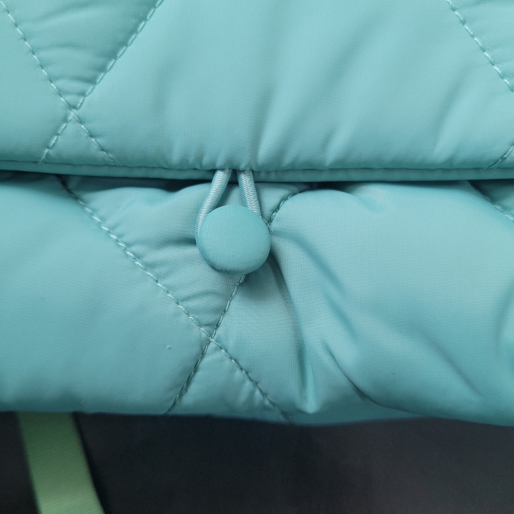 Vera Bradley Cross Body Aqua Blue Green Quilted Adjustable Strap NWT - Picture 3 of 9